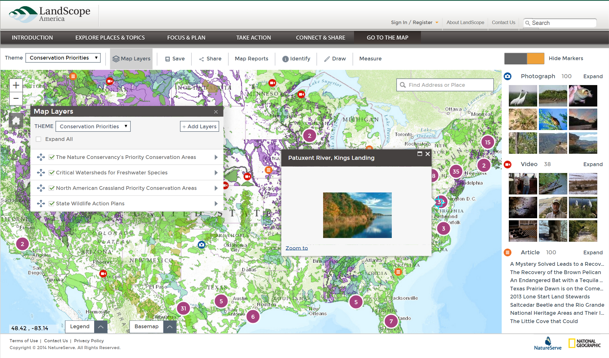 A modernized and more intuitive map viewer highlights the latest upgrades to LandScope America.