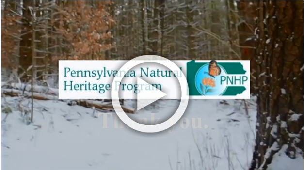 The Pennsylvania Natural Heritage Program, says thank you for your support.