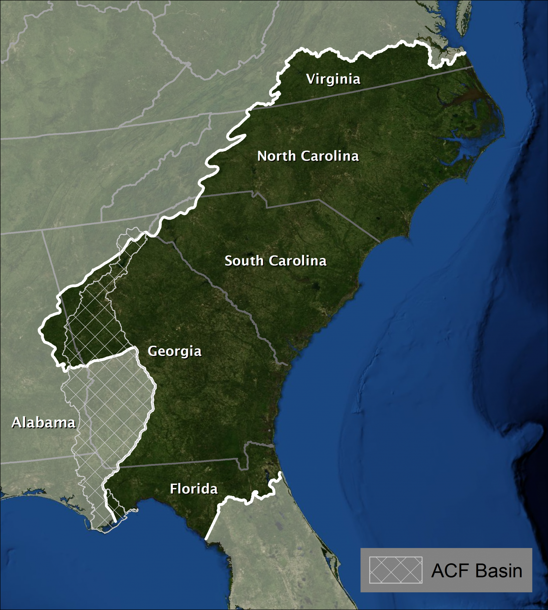 The South Atlantic LCC covers a wide expanse of piedmont and coastal plains from southern Virginia to northern Florida.