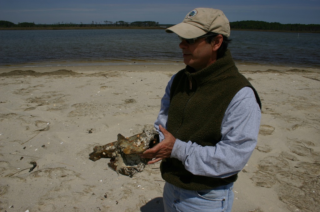 Larry Smith at Bethel Beach Natural Area Preserve | Photo by Irvine Wilson