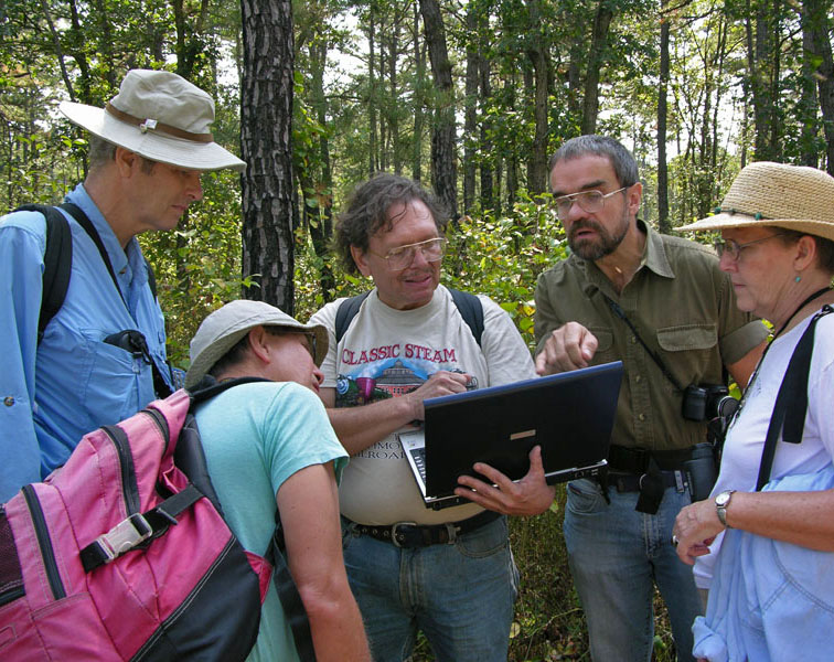 Larry E. Morse (center) was widely regarded for the depth of his botanical knowledge and his passion for plant conservation.
